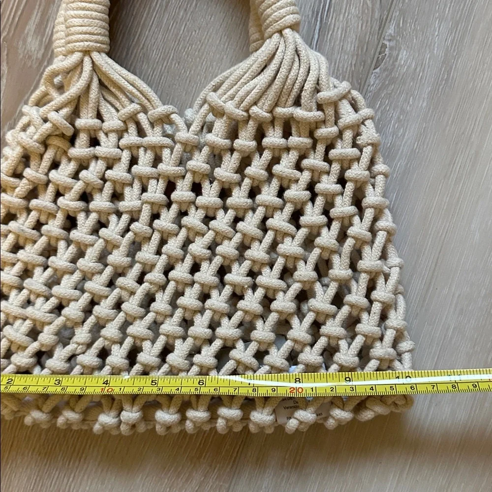 J Crew small Cadiz hand knotted rope tote - Picture 3 of 6